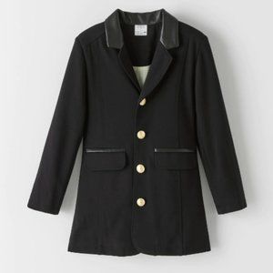 ZARA KIDS CONTRAST TRIM BLAZER